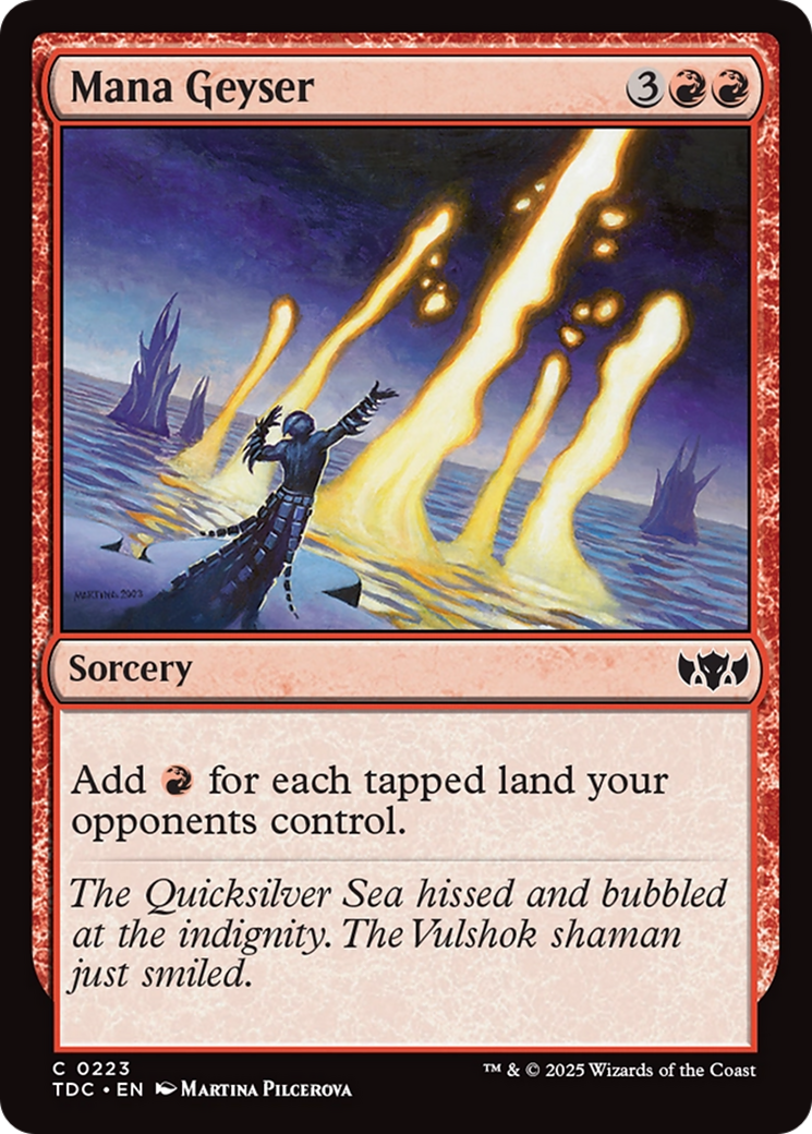 Mana Geyser [Tarkir: Dragonstorm Commander] | Cracking-Singles