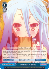 Intrinsic Genius (NGL/S58-E096 U) [No Game No Life] | Cracking-Singles