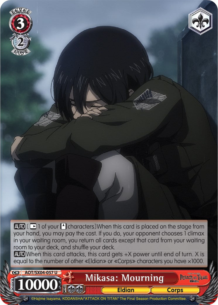 Mikasa: Mourning [Attack On Titan: Final Season] | Cracking-Singles