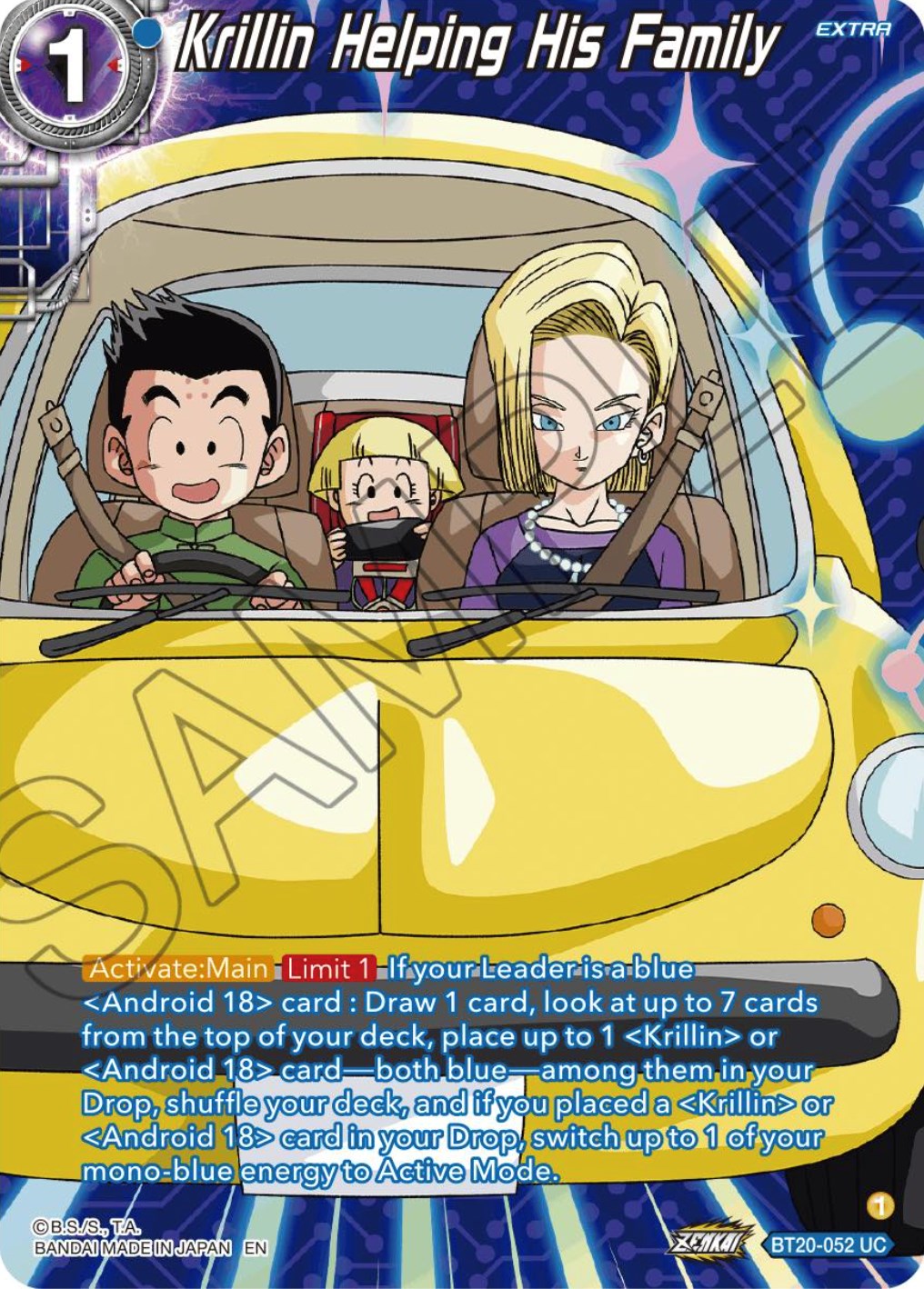 Krillin Helping His Family (Silver Foil) (BT20-052) [Power Absorbed] | Cracking-Singles