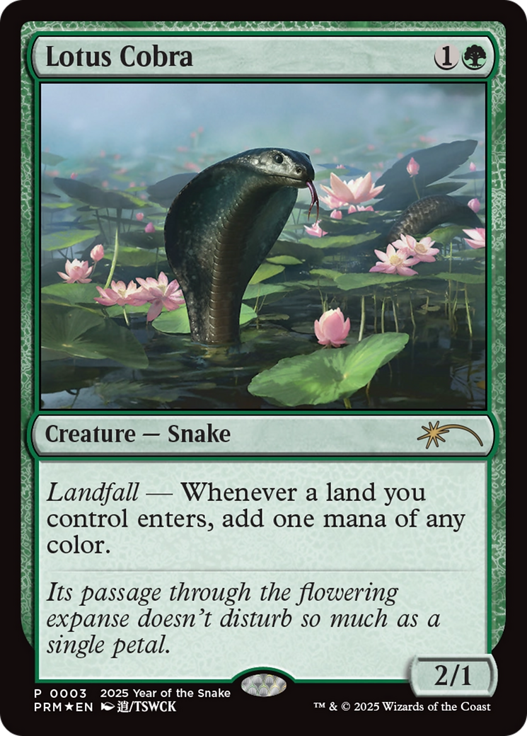 Lotus Cobra (Year of the Snake 2025) [Standard Showdown Promos] | Cracking-Singles