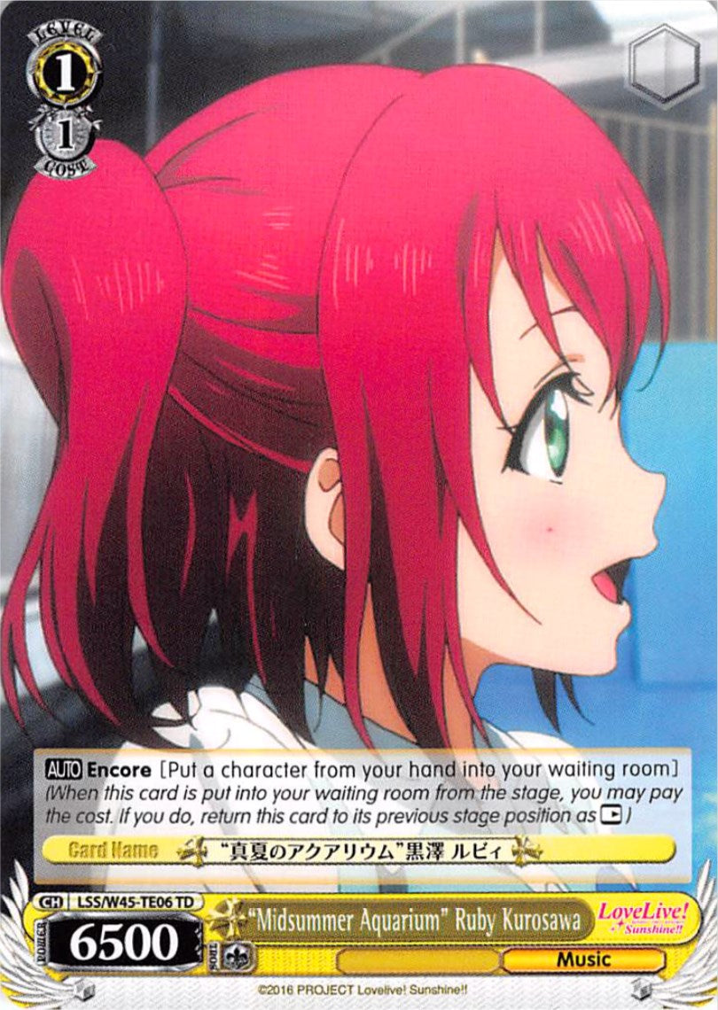 "Midsummer Aquarium" Ruby Kurosawa (LSS/W45-TE06 TD) [Love Live! Sunshine!!] | Cracking-Singles