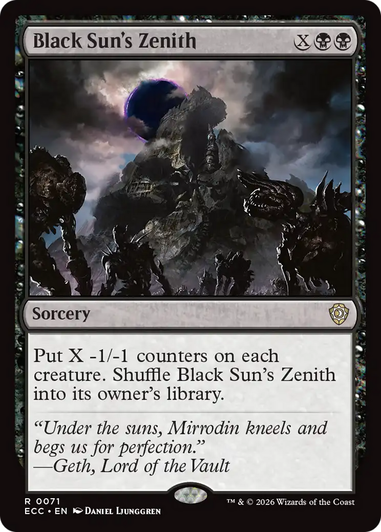 Black Sun's Zenith [Lorwyn Eclipsed Commander] | Cracking-Singles