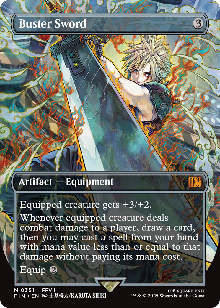 Buster Sword (Borderless) [FINAL FANTASY] | Cracking-Singles