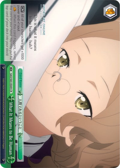 What It Means to Be Human (SAO/S65-E049 CR) [Sword Art Online -Alicization-] | Cracking-Singles