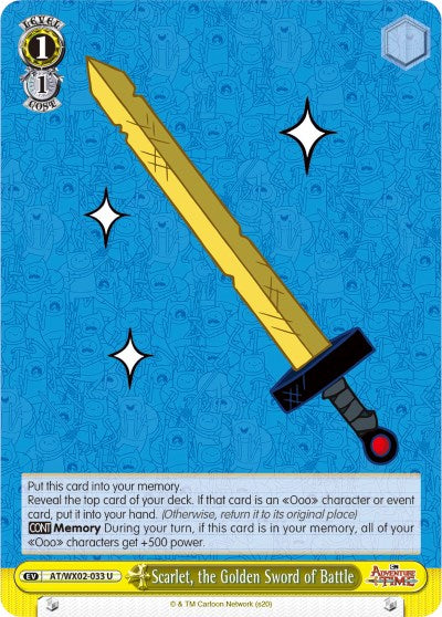 Scarlet, the Golden Sword of Battle (AT/WX02-033 U) [Adventure Time] | Cracking-Singles