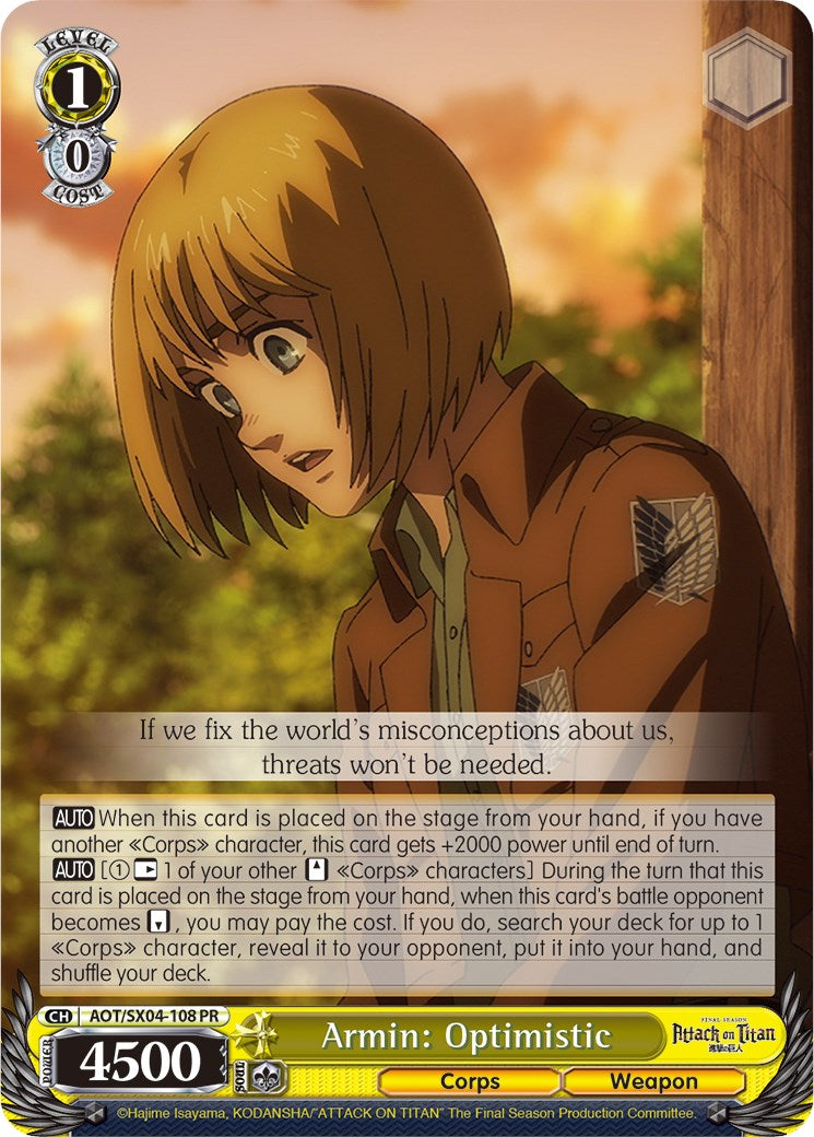 Armin: Optimistic [Attack On Titan: Final Season] | Cracking-Singles