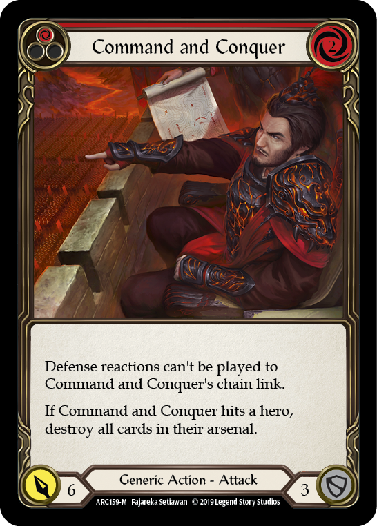 Command and Conquer [ARC159-M] (Arcane Rising)  1st Edition Rainbow Foil | Cracking-Singles