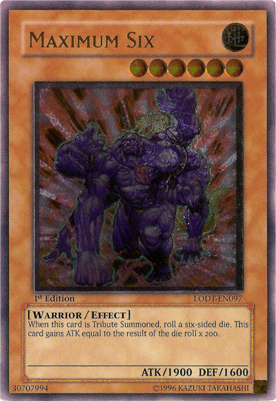 Maximum Six [LODT-EN097] Ultimate Rare | Cracking-Singles