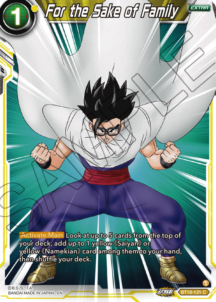 For the Sake of Family (BT18-121) [Dawn of the Z-Legends] | Cracking-Singles