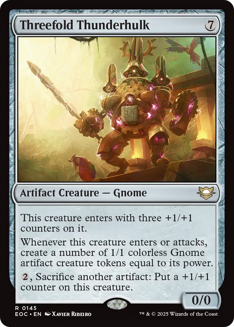 Threefold Thunderhulk [Edge of Eternities Commander] | Cracking-Singles