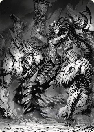 Vraska, Betrayal's Sting Art Card [Phyrexia: All Will Be One Art Series] | Cracking-Singles