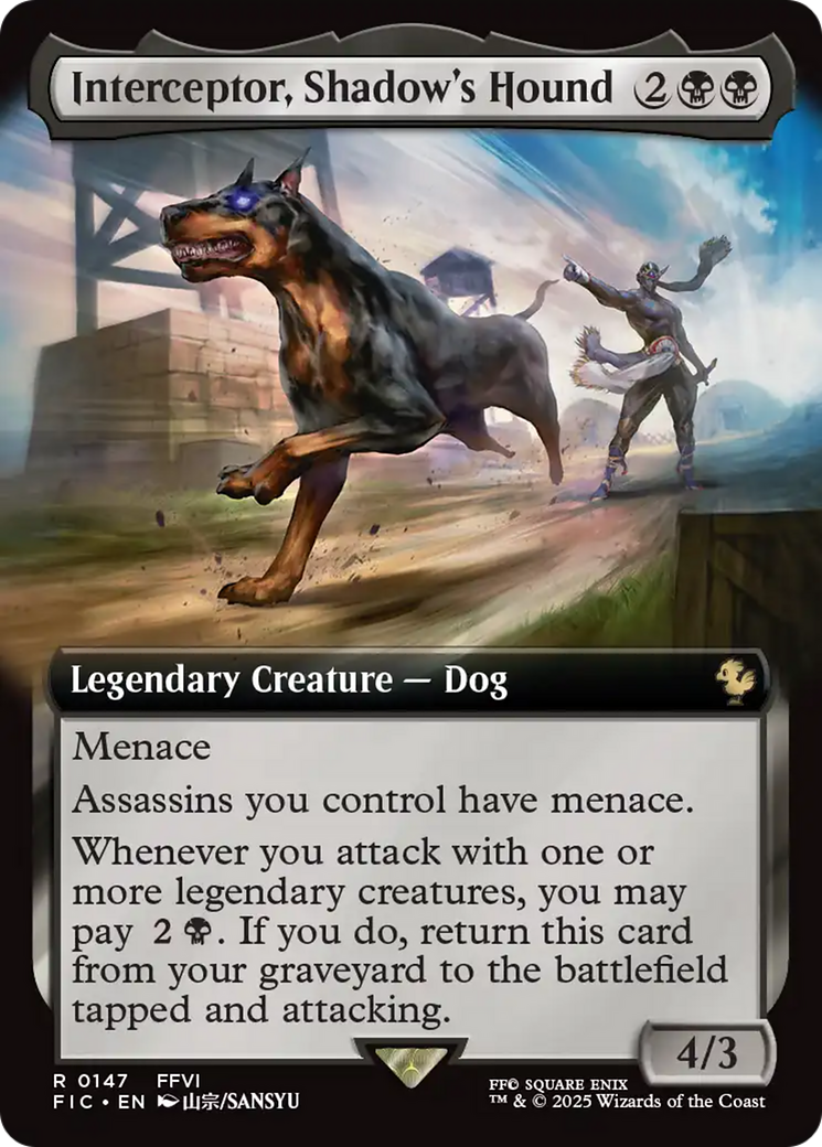 Interceptor, Shadow's Hound (Extended Art) [FINAL FANTASY Commander] | Cracking-Singles