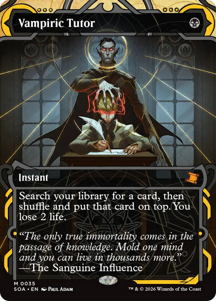Vampiric Tutor [Secrets of Strixhaven: Mystical Archive] | Cracking-Singles