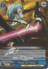 "Check Six" Sinon (SAO/SE23-E32 C) (Parallel Foil) [Sword Art Online II] | Cracking-Singles