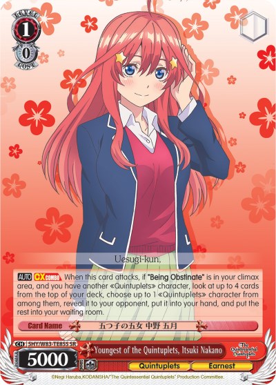 Youngest of the Quintuplets, Itsuki Nakano (5HY/W83-TE85S SR) [The Quintessential Quintuplets] | Cracking-Singles