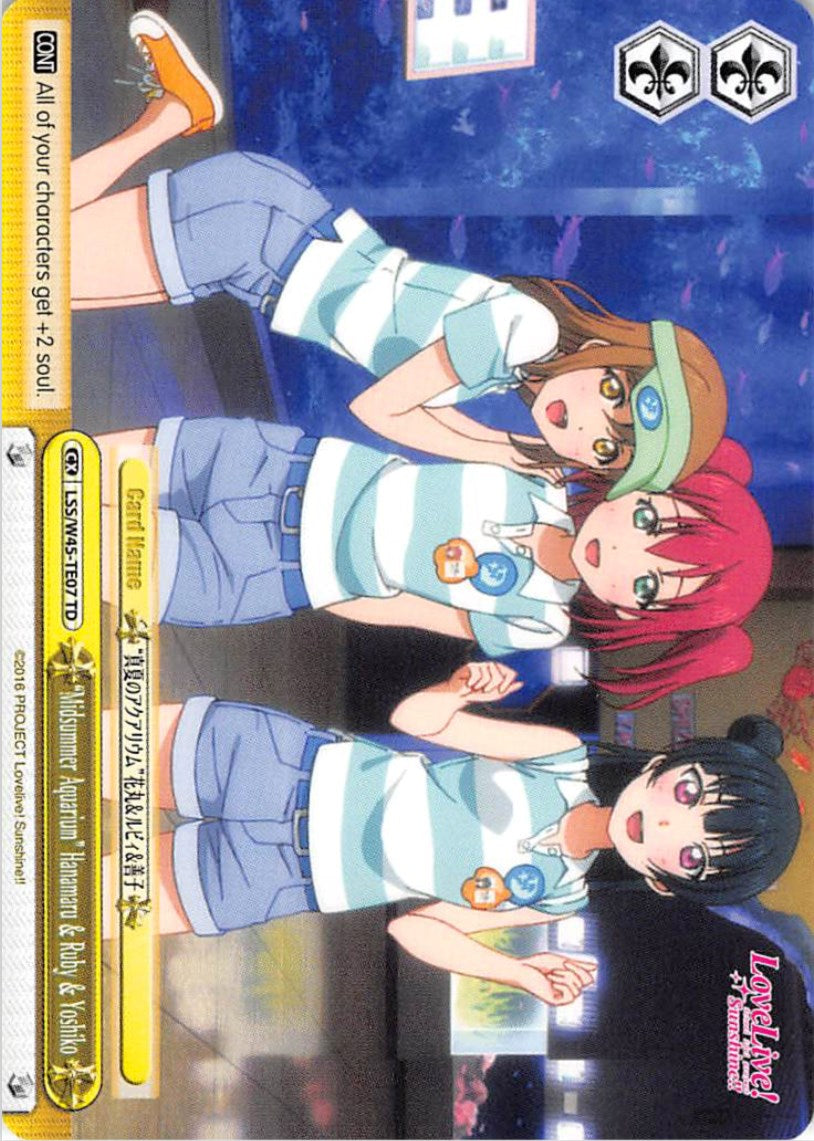 "Midsummer Aquarium" Hanamaru & Ruby & Yoshiko (LSS/W45-TE07 TD) [Love Live! Sunshine!!] | Cracking-Singles