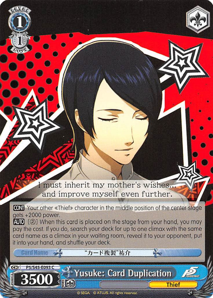 Yusuke: Card Duplication (P5/S45-E093 C) [Persona 5] | Cracking-Singles
