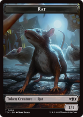 Human // Rat Double-Sided Token [Tarkir: Dragonstorm Commander Tokens] | Cracking-Singles