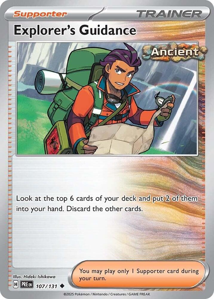 Explorer's Guidance (107/131) [Scarlet & Violet: Prismatic Evolutions] | Cracking-Singles