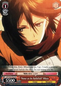"Honor on the Battlefield" Mikasa (AOT/S35-TE16 TD) [Attack on Titan] | Cracking-Singles