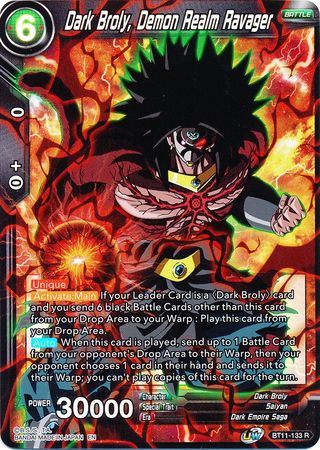 Dark Broly, Demon Realm Ravager (BT11-133) [Vermilion Bloodline 2nd Edition] | Cracking-Singles