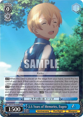2.5 Years of Memories, Eugeo [Sword Art Online Animation 10th Anniversary] | Cracking-Singles