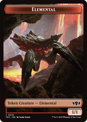 Elemental (0016) // Gold Double-Sided Token [Tarkir: Dragonstorm Commander Tokens] | Cracking-Singles