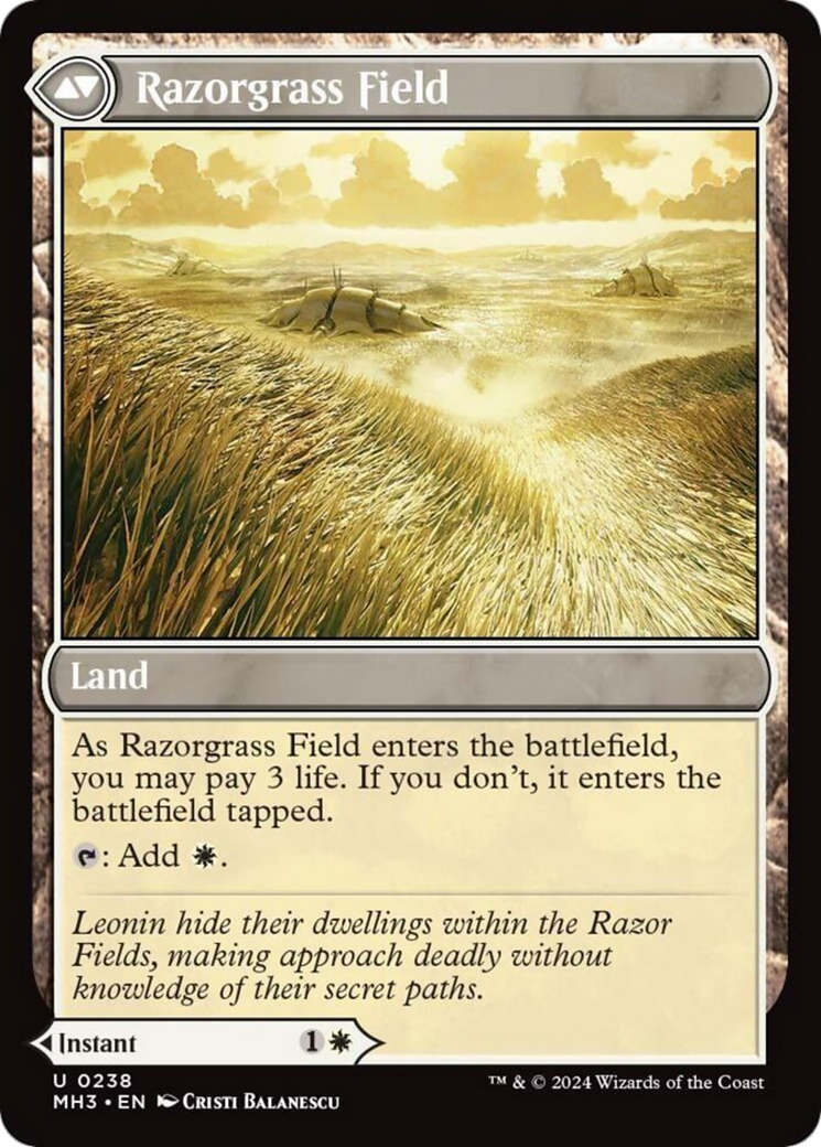 Razorgrass Ambush // Razorgrass Field [Modern Horizons 3] | Cracking-Singles