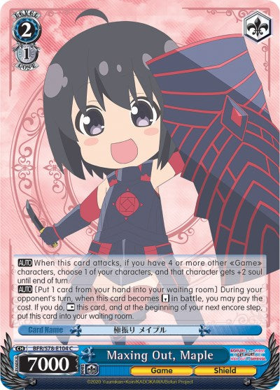 Maxing Out, Maple (BFR/S78-E104 C) [BOFURI: I Don't Want to Get Hurt, so I'll Max Out My Defense] | Cracking-Singles