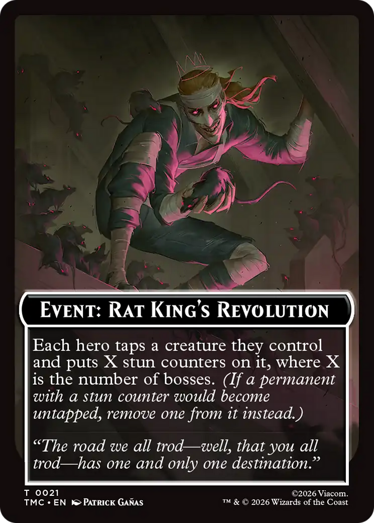 Event: Rat King's Revolution [Teenage Mutant Ninja Turtles Commander Tokens] | Cracking-Singles