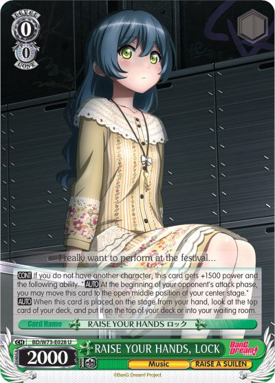 RAISE YOUR HANDS, LOCK (BD/W73-E028 U) [BanG Dream! Vol.2] | Cracking-Singles