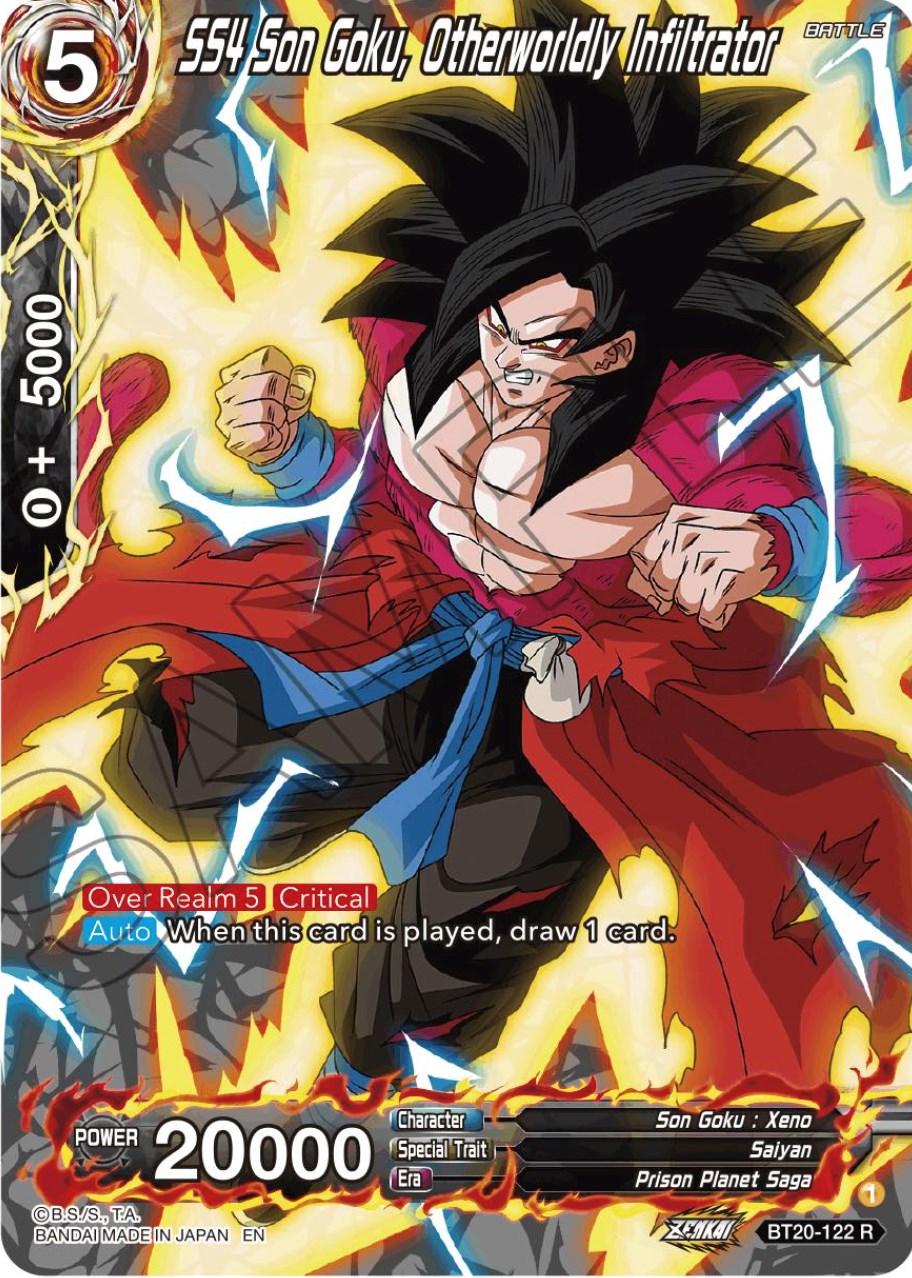SS4 Son Goku, Otherworldly Infiltrator (Silver Foil) (BT20-122) [Power Absorbed] | Cracking-Singles