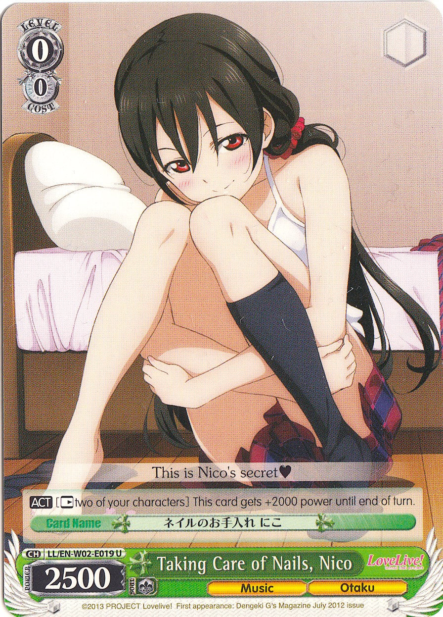 Taking Care of Nails, Nico (LL/EN-W02-E019 U) [Love Live! DX Vol.2] | Cracking-Singles