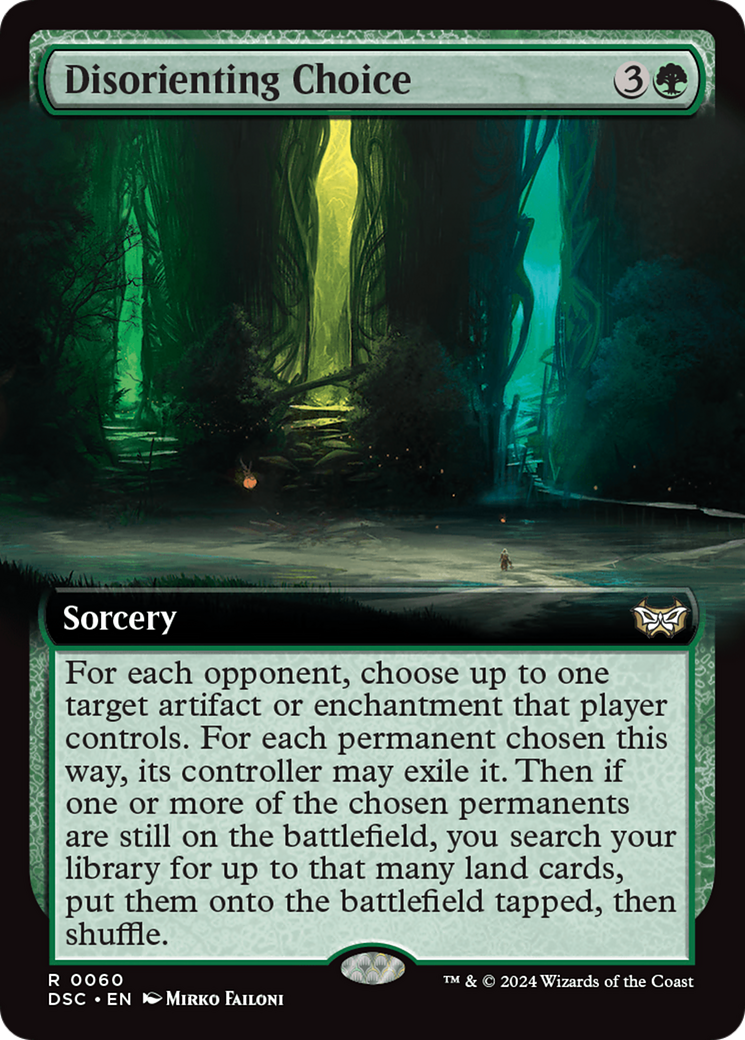 Disorienting Choice (Extended Art) [Duskmourn: House of Horror Commander] | Cracking-Singles