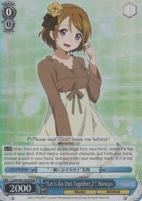 "Let's Go Out Together~" Hanayo (LL/EN-W01-092R RRR) [Love Live! DX] | Cracking-Singles