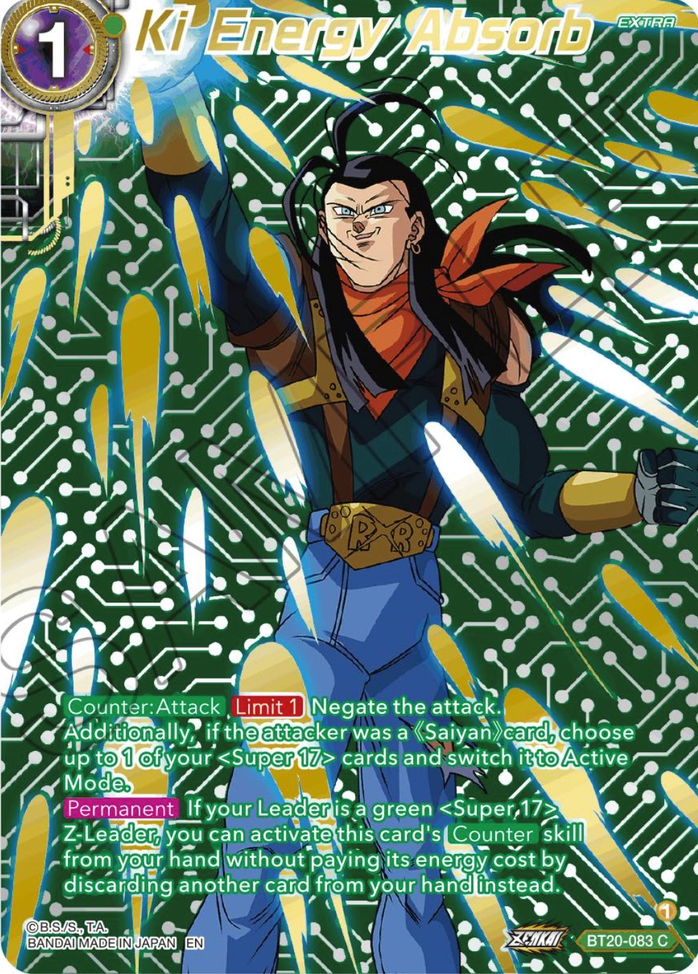 Ki Energy Absorb (Gold-Stamped) (BT20-083) [Power Absorbed] | Cracking-Singles