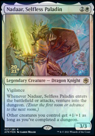 Nadaar, Selfless Paladin [Dungeons & Dragons: Adventures in the Forgotten Realms Prerelease Promos] | Cracking-Singles
