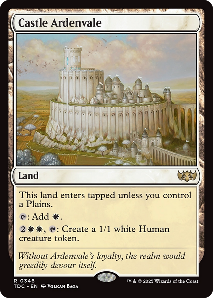 Castle Ardenvale [Tarkir: Dragonstorm Commander] | Cracking-Singles