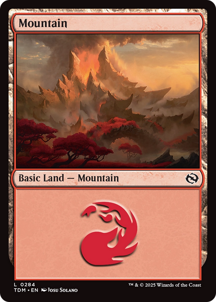 Mountain (0284) [Tarkir: Dragonstorm] | Cracking-Singles