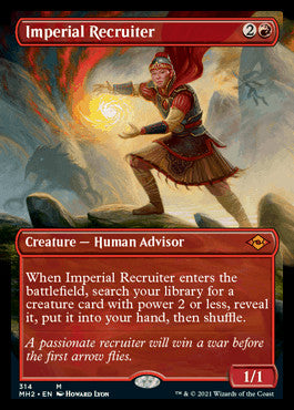Imperial Recruiter (Borderless Alternate Art) [Modern Horizons 2] | Cracking-Singles