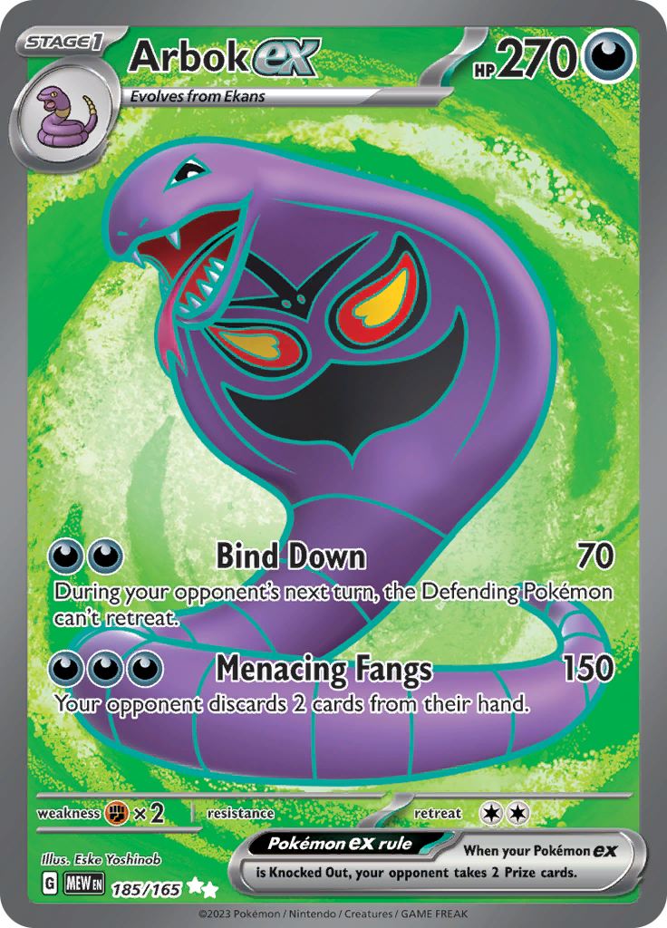 Arbok ex (185/165) [Scarlet & Violet 151] | Cracking-Singles