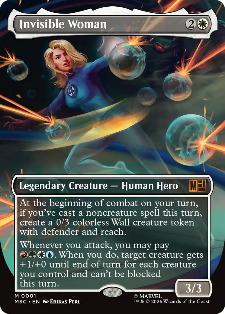 Invisible Woman (Borderless) [Marvel Super Heroes Commander] | Cracking-Singles