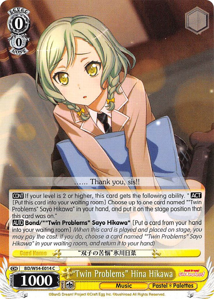 "Twin Problems" Hina Hikawa (BD/W54-E014 C) [BanG Dream! Girls Band Party!] | Cracking-Singles