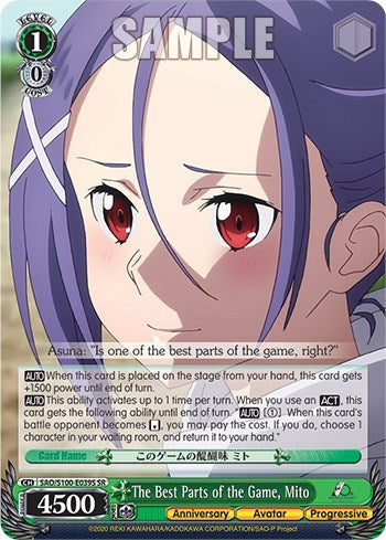 The Best Parts of the Game, Mito [Sword Art Online Animation 10th Anniversary] | Cracking-Singles
