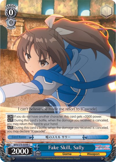 Fake Skill, Sally (BFR/S78-E098 C) [BOFURI: I Don't Want to Get Hurt, so I'll Max Out My Defense] | Cracking-Singles