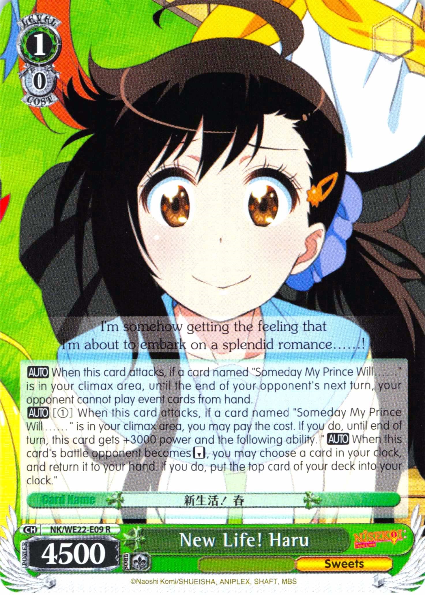 New Life! Haru (NK/WE22-E09) [NISEKOI Extra Booster] | Cracking-Singles