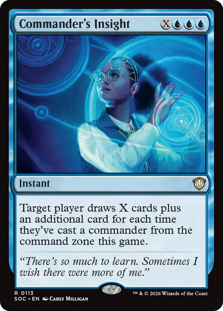 Commander's Insight [Secrets of Strixhaven Commander] | Cracking-Singles