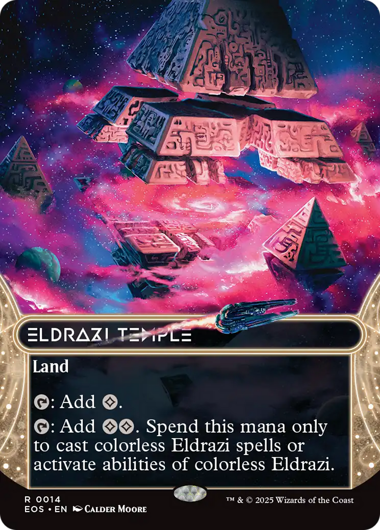Eldrazi Temple (0014) (Borderless) [Edge of Eternities: Stellar Sights] | Cracking-Singles
