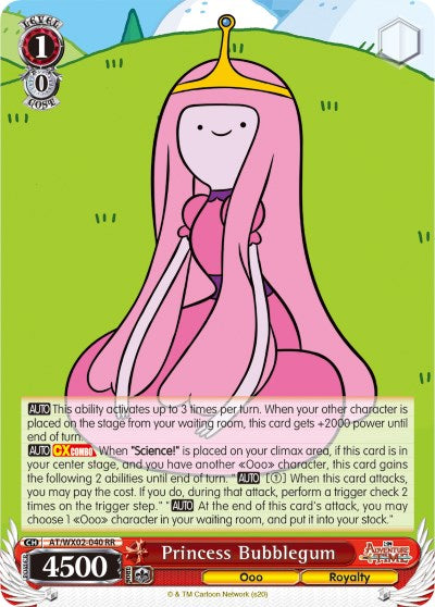 Princess Bubblegum (AT/WX02-040 RR) [Adventure Time] | Cracking-Singles